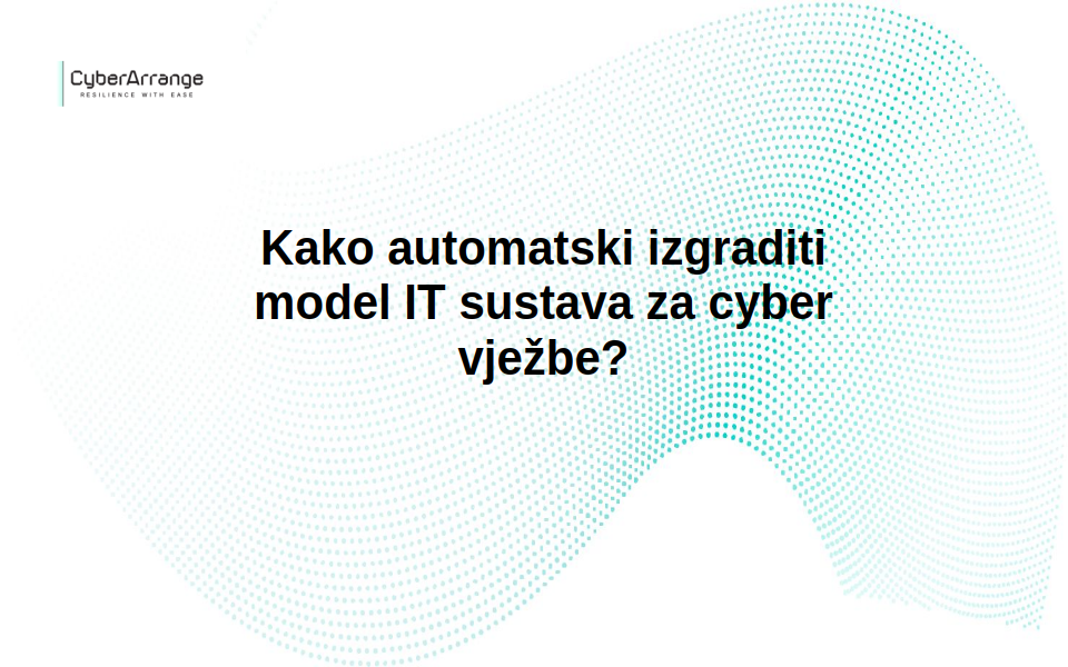 Kako automatski izgraditi model IT sustava za cyber vježbe?